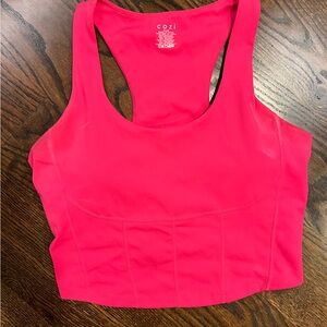 Bright Pink Athletic Tank Top